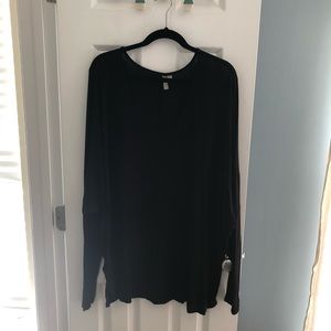 ASOS Size 20 Black Long Sleeved Top